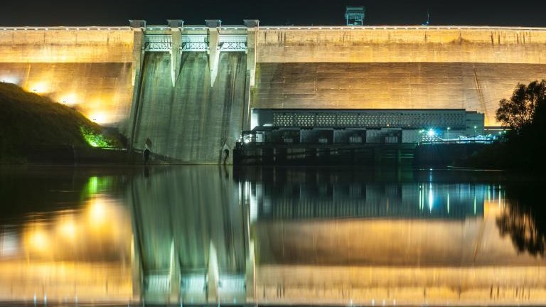 shutterstock_2043510074 The water dam in Solina illuminated at night, Solina, Bieszczady Mountains.jpg